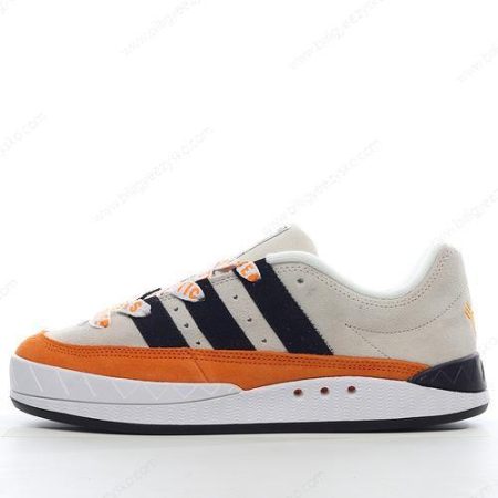 Adidas Adimatic Sko Herre Og Dame ‘Off White Orange Sort’ Tilbud
