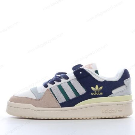 Adidas Forum 84 Low CL Sko Herre Og Dame ‘Hvid Grøn Beige’ Tilbud GW4332