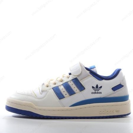 Adidas Forum 84 Low Sko Herre Og Dame ‘Blå Hvid’ Tilbud S23764