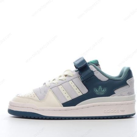 Adidas Forum 84 Low Sko Herre Og Dame ‘Hvid Grå Grøn’ Tilbud HP2067