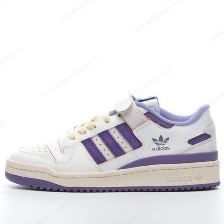 Adidas Forum 84 Low Sko Herre Og Dame ‘Hvid Lilla’ Tilbud GX4535