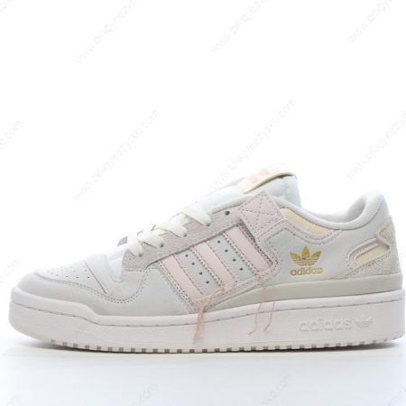 Adidas Forum 84 Low Sko Herre Og Dame ‘Hvid Lysegrå Lysrosa’ Tilbud GW0299