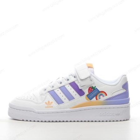 Adidas Forum 84 Low Sko Herre Og Dame ‘Hvid Lyslilla’ Tilbud GY8209