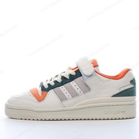 Adidas Forum 84 Low Sko Herre Og Dame ‘Hvid Orange Blå’ Tilbud GY4125