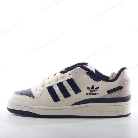 Adidas Forum 84 Low Sko Herre Og Dame ‘Off White Sort’ Tilbud IG3901