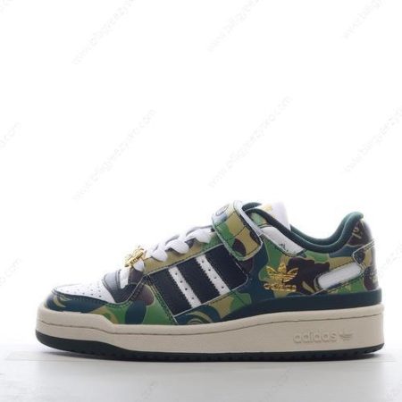 Adidas Forum 84 Low x BAPE Sko Herre Og Dame ‘Grøn’ Tilbud ID4771