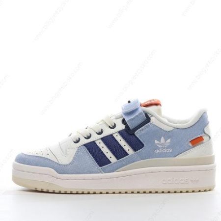 Adidas Forum Low Sko Herre Og Dame ‘Blå Hvid’ Tilbud HQ6334