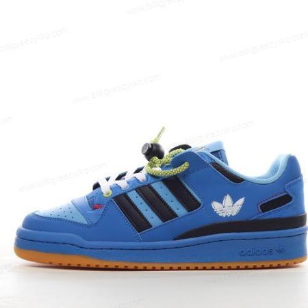 Adidas Forum Low Sko Herre Og Dame ‘Blå Sort’ Tilbud GZ4403