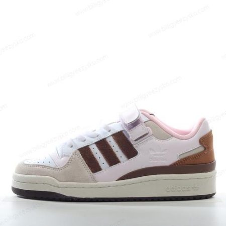 Adidas Forum Low Sko Herre Og Dame ‘Brun Hvid Pink’ Tilbud GY6783