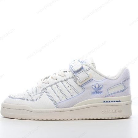 Adidas Forum Low Sko Herre Og Dame ‘Hvid Blå Fugl’ Tilbud GX1018