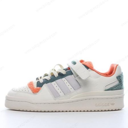 Adidas Forum Low Sko Herre Og Dame ‘Hvid Grøn Orange’ Tilbud GY4126