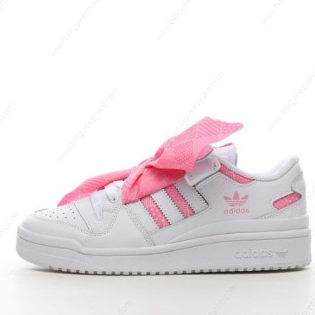 Adidas Forum Low Sko Herre Og Dame ‘Hvid Pink’ Tilbud Q47376