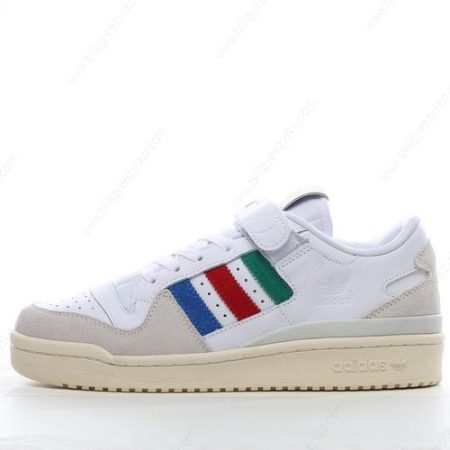 Adidas Forum Low Sko Herre Og Dame ‘Hvid Rød Blå Grøn’ Tilbud G54882