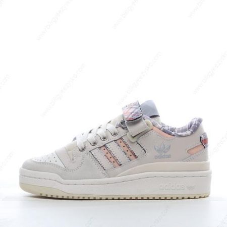 Adidas Forum Low Sko Herre Og Dame ‘Rød Pink Hvid’ Tilbud