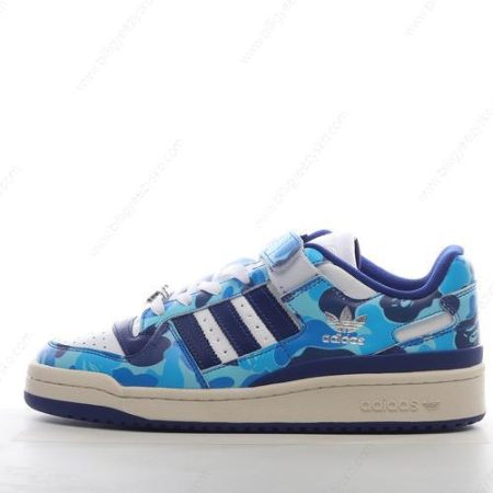 Adidas Forum Low X BAPE Sko Herre Og Dame ‘Blå’ Tilbud ID4772