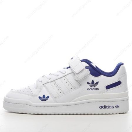 Adidas Forum Sko Herre Og Dame ‘Hvid Blå’ Tilbud H01673