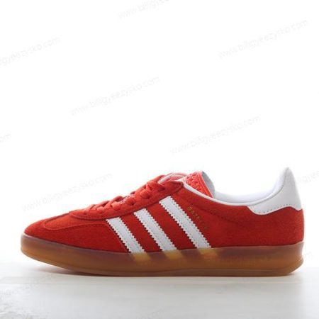 Adidas Gazelle Indoor Sko Herre Og Dame ‘Rød Orange Hvid’ Tilbud HQ8718