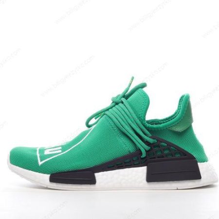 Adidas NMD R1 Pharrell HU Sko Herre Og Dame ‘Grøn Grøn Hvid’ Tilbud BB0620