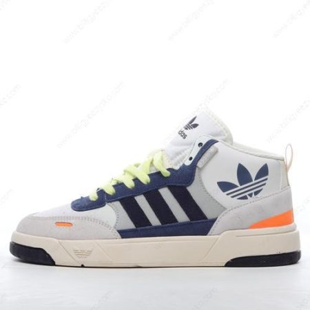 Adidas Post UP Sko Herre Og Dame ‘Hvid Navy Orange’ Tilbud H00173