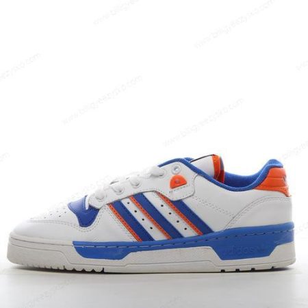 Adidas Rivalry Low OG Sko Herre Og Dame ‘Blå Hvid Orange’ Tilbud FU6833