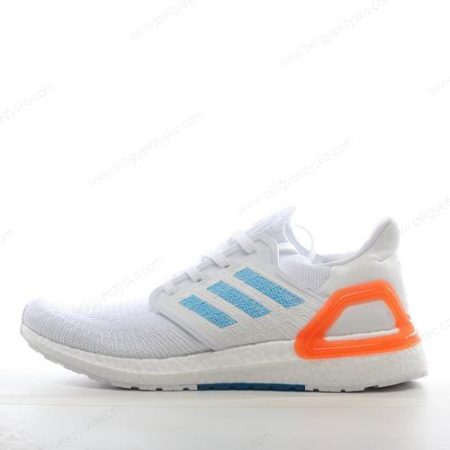Adidas Ultra Boost Primeblue 20 Sko Herre Og Dame ‘Blå Hvid Orange’ Tilbud EG0768
