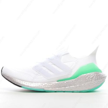 Adidas Ultra boost 21 Sko Herre Og Dame ‘Guld Hvid Grøn’ Tilbud FY0383