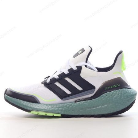Adidas Ultra boost 21 Sko Herre Og Dame ‘Hvid Grøn’ Tilbud S23898