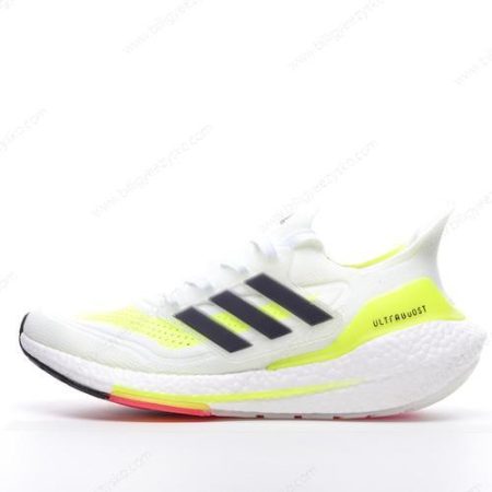 Adidas Ultra boost 21 Sko Herre Og Dame ‘Hvid Solgul’ Tilbud FY0401